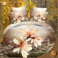 Fresco e encantador flor 100% poliéster reativo impresso cama 3d set